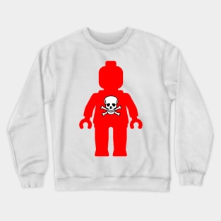 Minifig with Skull Design Crewneck Sweatshirt